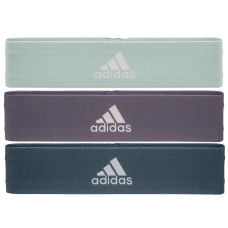 Резинка для фитнеса Adidas Resistance Band Set (L, M, H) зеленый, фиолетовый, темно-синий Уни 70х7,6х0,5
